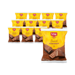 PACK DE 12 x Gaufrettes snack enrobées de chocolat sans gluten 105 g