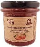 Confiture de fraises sucrée à l'érythritol, sans sucre, 160 g – Vitapol