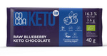 Chocolat Keto avec baies et huile de mct sans sucre ajouté BIO 40 g - Cacao