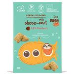 Coussins de céréales BIO fourrés à la crème de noix, sans gluten 200 g – Super Fudgio