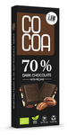 Chocolat noir 70% avec noix de pécan bio 40 g - COCOA