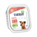 Pâtée pour chien BIO au poulet, saumon et algues marines 150 g – Yarrah