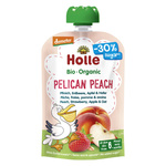 Purée Pêche Pelikan (pêche-fraise-pomme-avoine) Sans Sucres Ajoutés Sans Gluten Bio 100 g – Holle