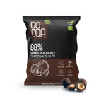 Noisettes enrobées de chocolat noir 88% BIO 70 g – Cocoa