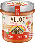 Pâte de légumes sans gluten aux tomates et carottes bio 140 g - Allos