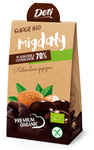 Amandes enrobées de chocolat noir sans gluten BIO 50 g