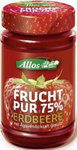 Mousse aux fraises (75% de fruits) BIO 250 g