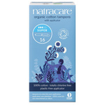Tampons hygiéniques avec applicateur Super Bio, 16 unités – Natracare
