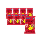 PACK DE 8 x ANGELINA Chips de maïs aux fraises et aux pommes, dès 10 mois, sans gluten BIO 30 g