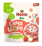 Pommes et fraises Lama céréales sans sucres ajoutés dès 1 an bio 125 g - Holle