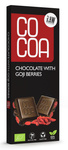 Chocolat cru Bio aux baies de Goji 40 g – Cocoa