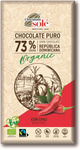 Chocolat amer 73% de cacao au piment BIO 100 g