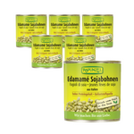 PACK DE 6 x Edamame soja en saumure BIO 200 g (130 g) (boîte) - Rapunzel