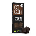 Chocolat amer 70 % bio 40 g - COCOA