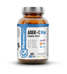 ADEK vitamines + vitamine C complexe complément alimentaire 60 gélules 21,2 g (clean label) - Pharmovit