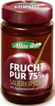 Mousse de cerises (75% de fruits) BIO 250 g