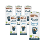 PACK DE 6 x Boisson biologique sans gluten à la noix de coco de 1 litre - Ecomil