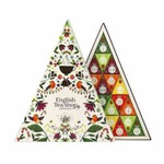 Service à thé Calendrier de l'Avent triangulaire blanc 25 pyramides BIO 50g