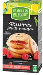 Biscuits fourrés aux fruits rouges bio 175 g - Le Moulin du Pivert