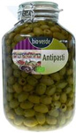 Olives vertes sans pépins aux herbes dans l'huile BIO 4,55 kg (bocal)