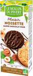 Biscuits aux noisettes enrobés de chocolat noir bio 130 g - Le Moulin du Pivert