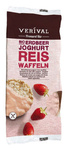 Gaufrettes de riz sans gluten au yaourt et à la fraise bio 100 g - Verival