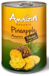 Ananas tranches dans leur propre jus Bio 400 g (220 g) – Amaizin