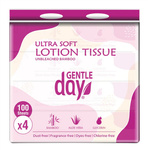 Lingettes en bambou à l'aloès et à la glycérine 400 unités (4 x 100) – Gentle Day