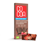 Chocolat crémeux aux fraises sans sucres ajoutés Bio 40 g – Cocoa