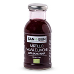 Pomme - myrtille - citron - sauge boisson sans sucre ajouté sans gluten bio 200 ml - SAN E BUN