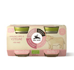 Purée de veau sans gluten, dès 4 mois, Bio (2 x 80 g) 160 g – Alce Nero