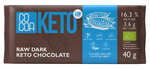 Chocolat Keto avec huile de mct sans sucre ajouté BIO 40 g - Cacao