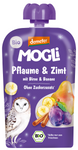 Mousse prune - poire - pomme - banane - cannelle sans sucres ajoutés Demeter Bio 100 g - Mogli