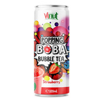 Boisson au thé Popping Boba Bubble Tea aux billes éclatantes et au jus de fraise 320 ml – Vinut