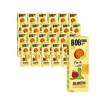PACK DE 24 x En-cas "pomme-poire-agrumes" sans sucre ajouté Bob Snail, 27 g