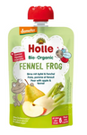 Compote en gourde Grenouille au fenouil (poire - pomme - fenouil) sans sucres ajoutés dès 6 mois Demeter BIO 100 g – Holle