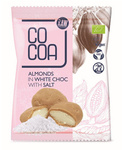 Amandes blanches enrobées de sel Bio 70 g - Cacao